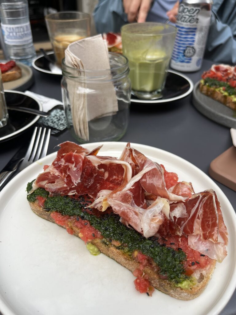 Paper-thin slices of Iberian ham, one of Spain’s most iconic flavors